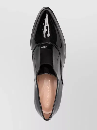 Gianvito Rossi Baxeter Lace-up Patent Leather In Black