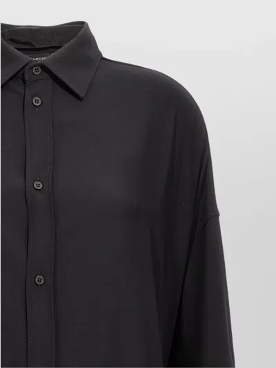 Balenciaga Lace Up Back Detail Dress In Black