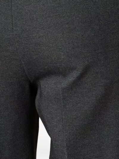 Miu Miu Knit Trousers With Side Stripe Detail In Gray