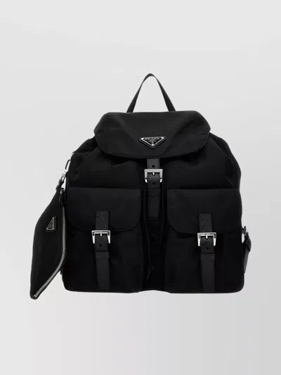 Prada Versatile Backpack Featuring Multiple Elements