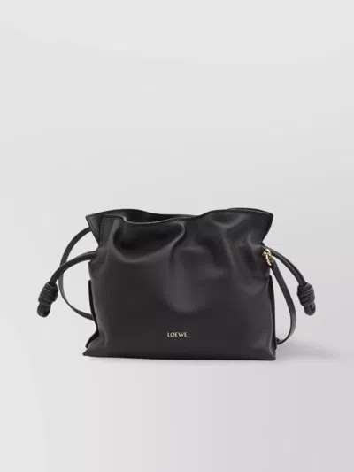 Loewe Small Flamenco Style Shoulder Bag In Gray