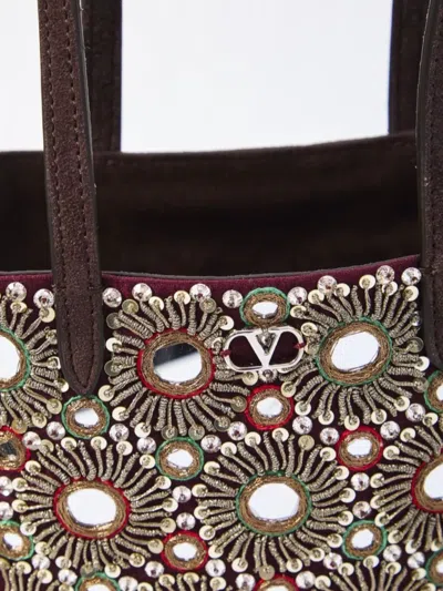 Valentino Mini Tote Bag With Rivets And Mirrors