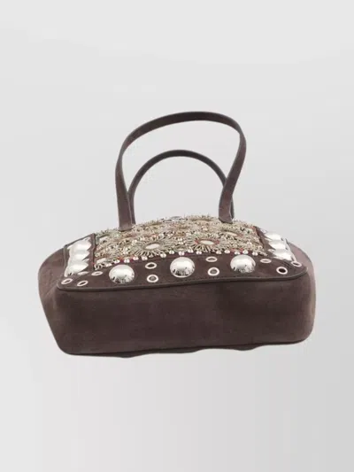 Valentino Mini Tote Bag With Rivets And Mirrors