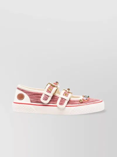 Valentino Velvet Dollyboard Ballerina Sneaker In Pink
