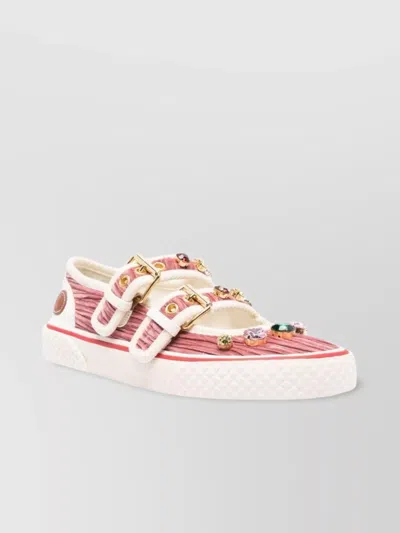 Valentino Velvet Dollyboard Ballerina Sneaker In Pink