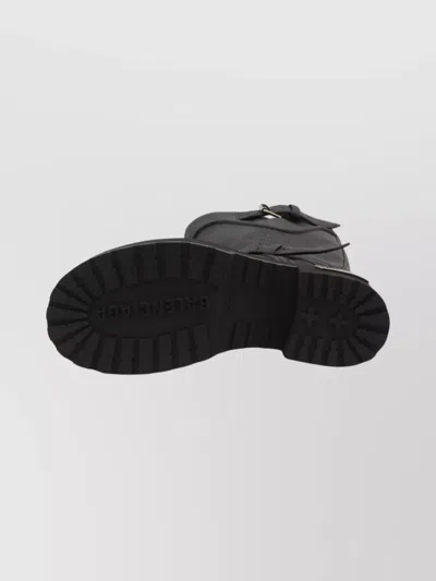 Balenciaga Venom Boots In Worn-out Effect Leather Shoes In Black