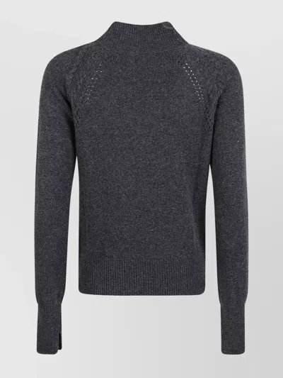 Ermanno Scervino Long Sleeve High Neck Sweater In Multi