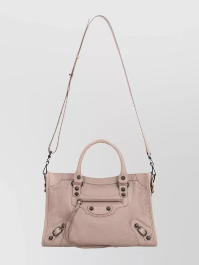 Balenciaga Sesame Le City Small Handbag In Pink