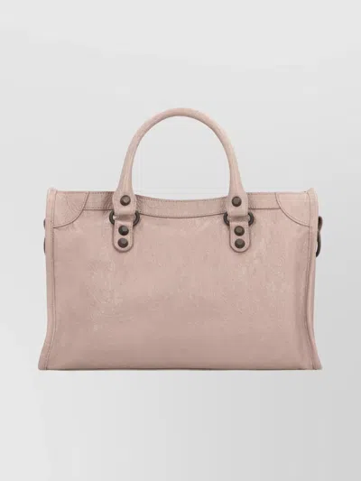 Balenciaga Sesame Le City Small Handbag In Pink