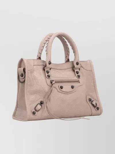 Balenciaga Sesame Le City Small Handbag In Pink