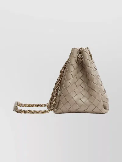 Bottega Veneta Small Parachute Chain Intrecciato Leather Shoulder Bag In Multi