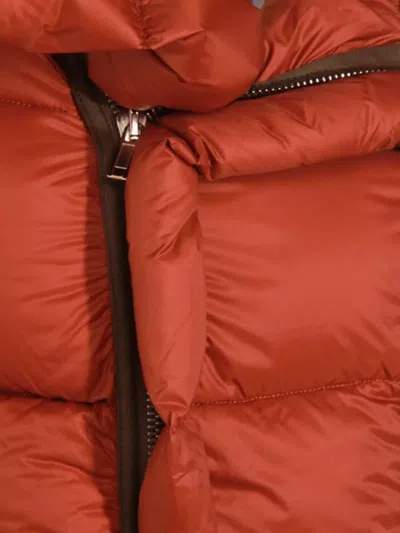 Rick Owens Insulated Long Sleeve Puffer Jacket In Brown