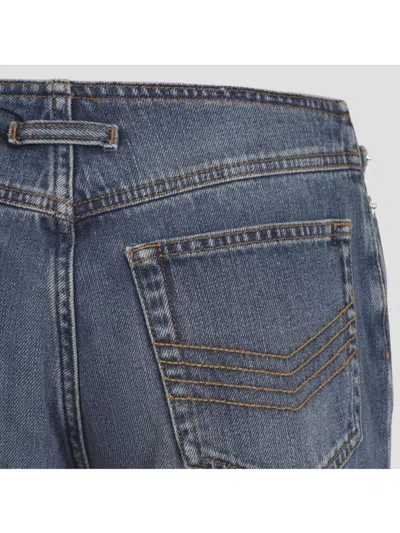 Jean Paul Gaultier Front Zip Trousers Featuring Pockets In Blue