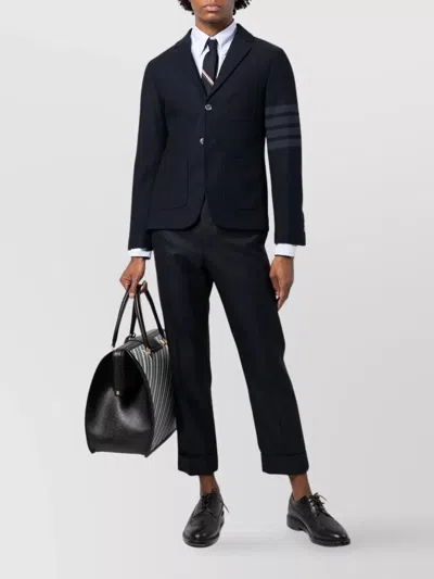 Thom Browne Tech Twill Double Face Sport Coat In Blue