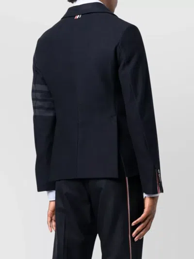 Thom Browne Tech Twill Double Face Sport Coat In Blue