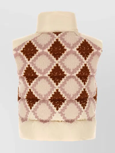Moncler Armathia Quilted Diamond-pattern Vest In Neutral