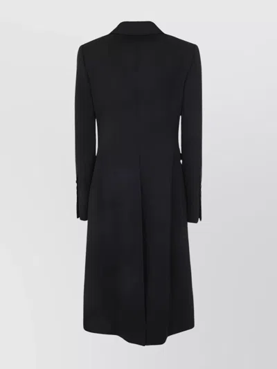 Sapio Double-breasted Black Tuxedo Coat In Black
