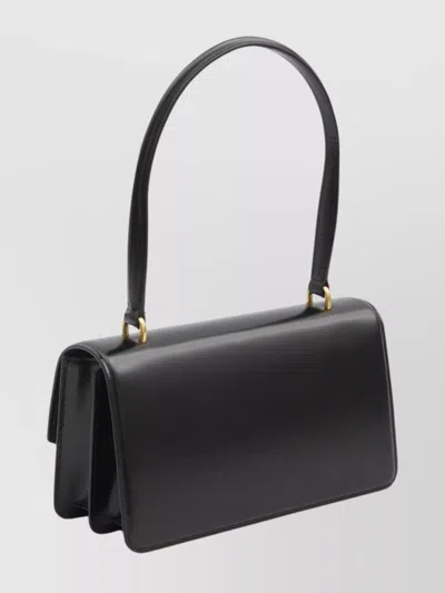 Valentino Vain Bag With Handle In Leather In Black