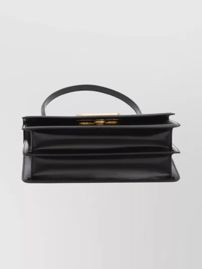 Valentino Vain Bag With Handle In Leather In Black