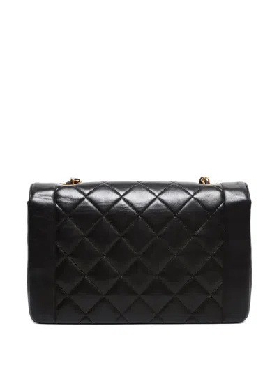 Pre-owned Chanel 1994-1996 Diana Shoulder Bag In Black