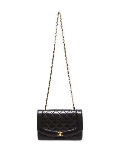 Pre-owned Chanel 1994-1996 Diana Shoulder Bag In Black