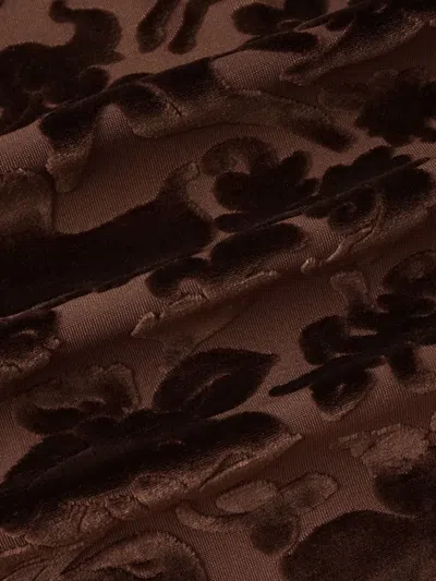 Shanghai Tang Jacquard-pattern Jacket In Brown