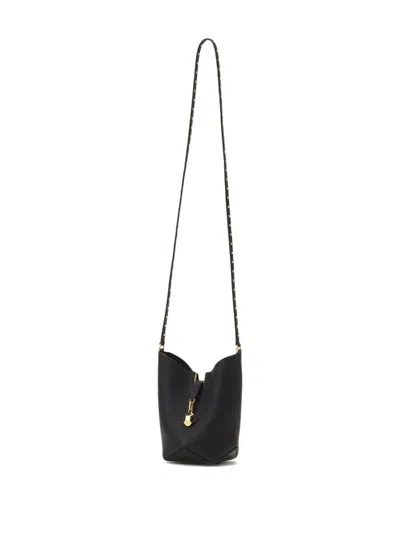 Lanvin Studded Leather Cross Body In Black
