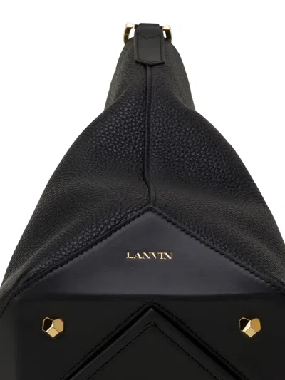 Lanvin Medium Bucket Bag Top Handle In Black