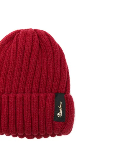Borsalino Cashmere Beanie Featuring Folded Cuff