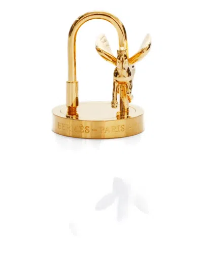 Pre-owned Hermes 2007 Entrez Dans La Danse! Pegasus Cadena In Gold