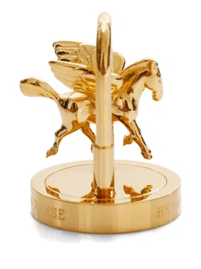 Pre-owned Hermes 2007 Entrez Dans La Danse! Pegasus Cadena In Gold