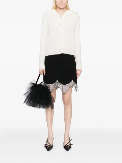 Kimhēkim Sailor-collar Cardigan In White