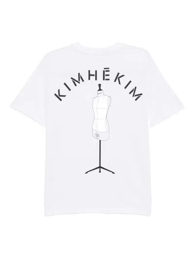 Kimhēkim Logo-printed T-shirt In White