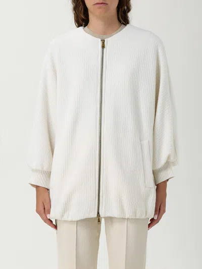 Max Mara White Cirino Jacket In Neutral
