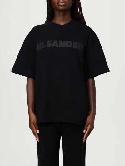 Jil Sander Logo T-shirt In Black