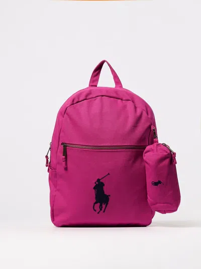 Polo Ralph Lauren Duffel Bag  Kids Color Fuchsia In Pink