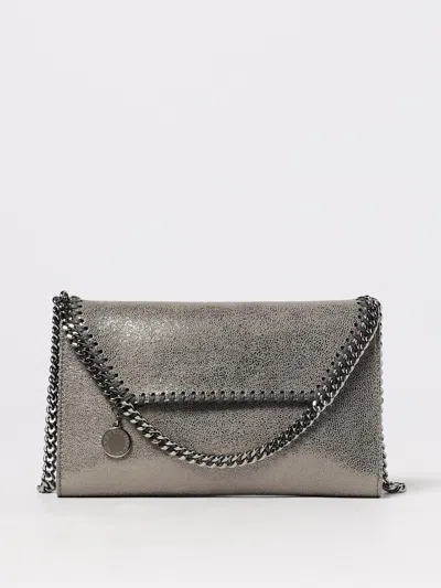 Stella Mccartney Mini Crossbody Fala Shiny Dot In Gray