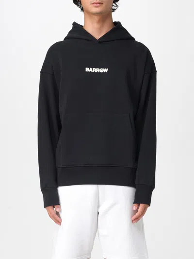 Barrow Logo Printed Hoodie In Black