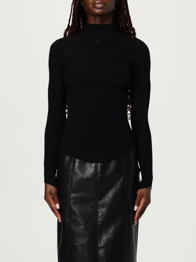 Courrèges Sweater  Woman Color Black In Black