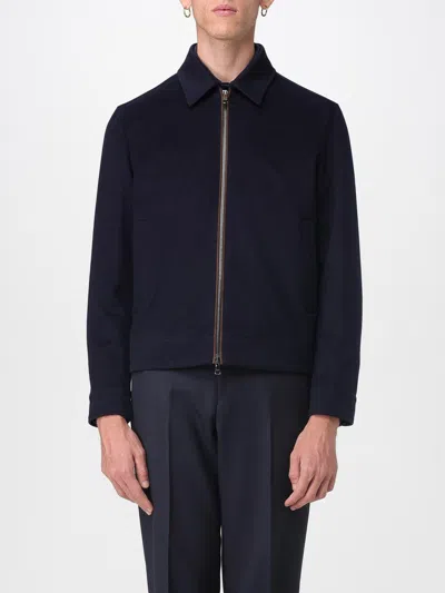 Paul & Shark Stylish Short Jacket Point Collar Side Pockets In Black