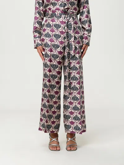 Max Mara Pants  Woman Color Violet In Multi