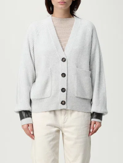 Brunello Cucinelli Sweater  Woman Color Grey In White