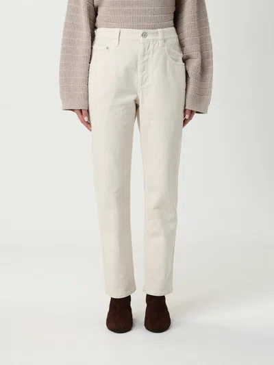 Brunello Cucinelli Jeans With Destroyed Details In White
