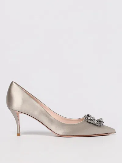 Roger Vivier 'flower Strass' Pumps In Silver