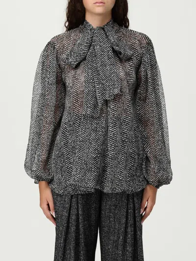 Dolce & Gabbana Dolce&gabbana Women Silk Chiffon Blouse In Multi