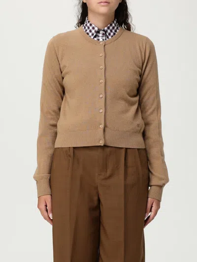 Dolce & Gabbana Cashmere Cardigan In Brown