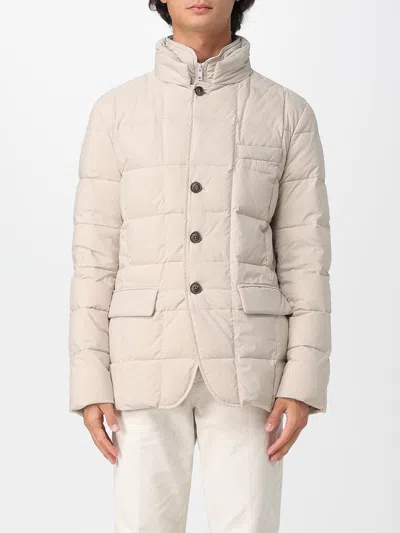 Fay Double Breasted Short Coat Pockets In White