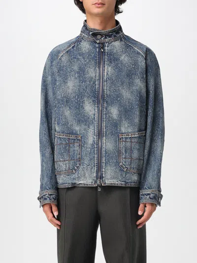 Ferrari Zip-fastening Denim Jacket In Blue