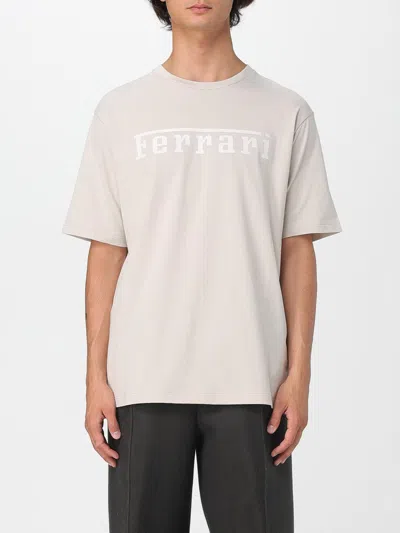 Ferrari Logo-print T-shirt In Gray