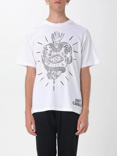 Just Cavalli Graphic-printed T-shirt In White